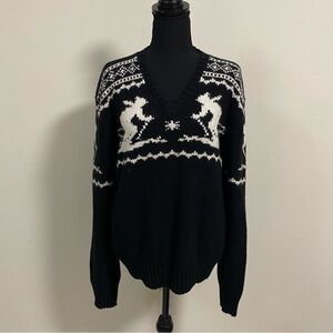 Polo by Ralph Lauren Sweater Women’s XL Cotton Cashmere Angora blend Skiers
